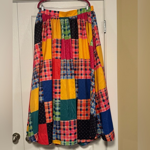 NWT Anthropologie Maeve Patchwork A-line Maxi Skirt sz 1X - Picture 6 of 10
